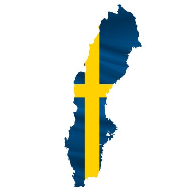 İsveç Bayrak haritası simgesi